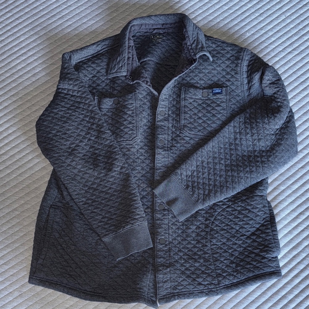 L.L. Bean Men's Quilted Charcoal Jacket